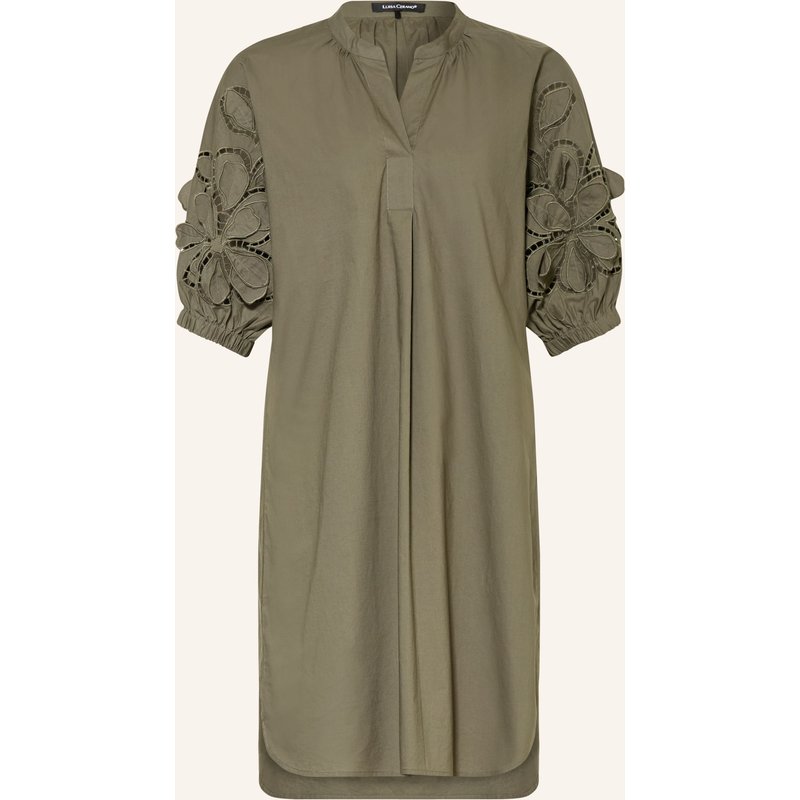 Luisa Cerano Kleid Mit Lochspitze Und 3/4-Arm gruen