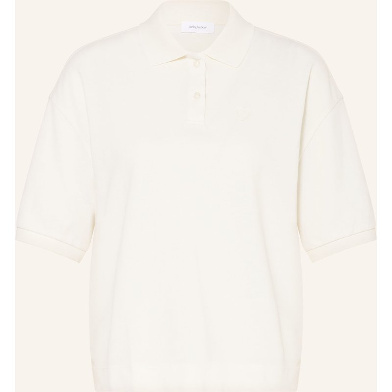Darling Harbour Piqué-Poloshirt weiss