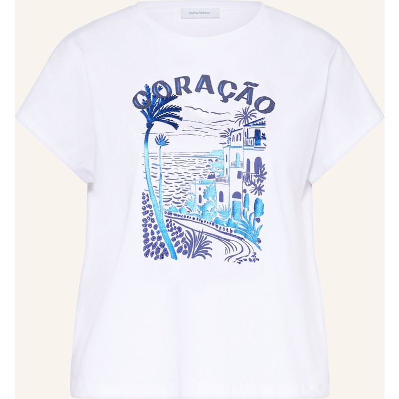 Darling Harbour T-Shirt Mit Schmucksteinen weiss
