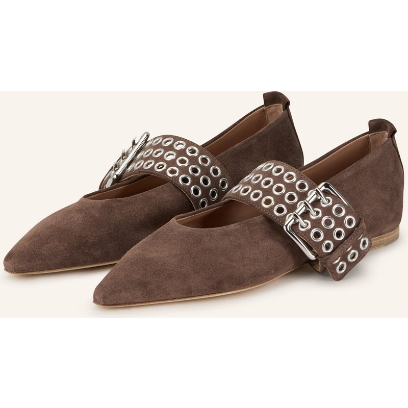 Kennel & Schmenger Mary-Jane-Ballerinas Nika braun
