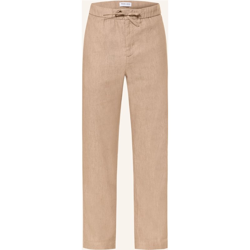 Frescobol Carioca Chino Oscar Regular Fit Mit Leinen braun