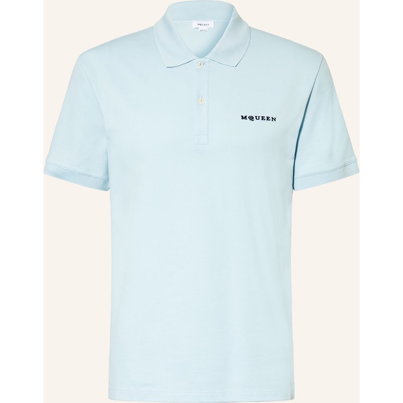 Mcqueen Piqué-Poloshirt blau