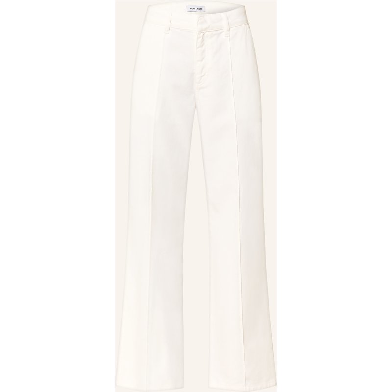 More & More Wide Leg Jeans weiss