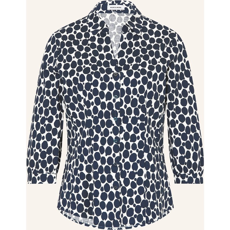 More & More Bluse Mit 3/4-Arm blau