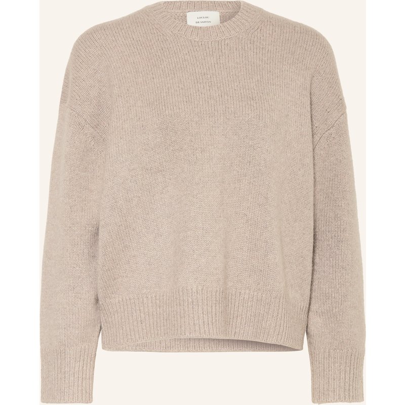 Loulou De Saison Oversized-Pullover Pia Aus Cashmere grau