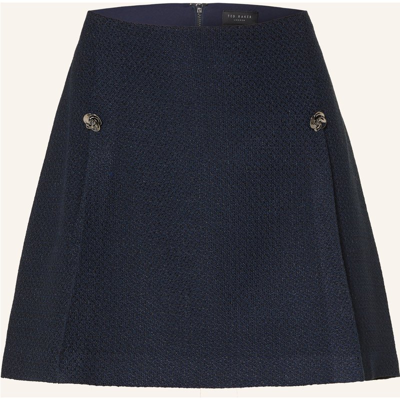Ted Baker Bouclé-Rock Floxas Mit Glitzergarn blau