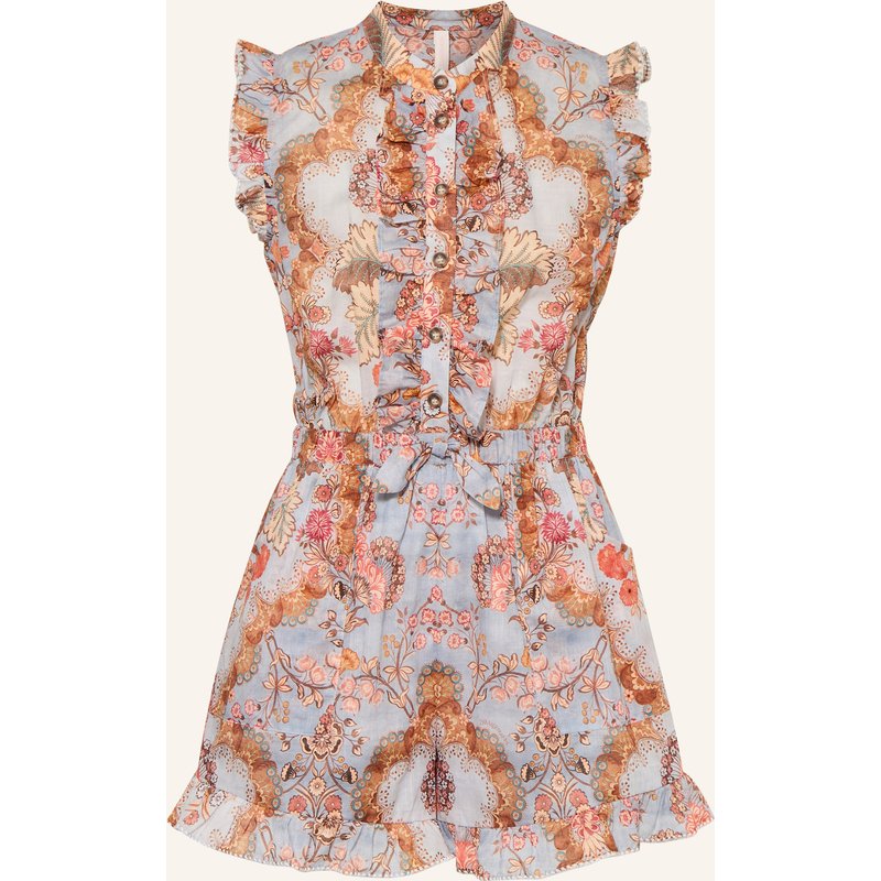 Zimmermann Jumpsuit Daylight Mit Rüschen blau
