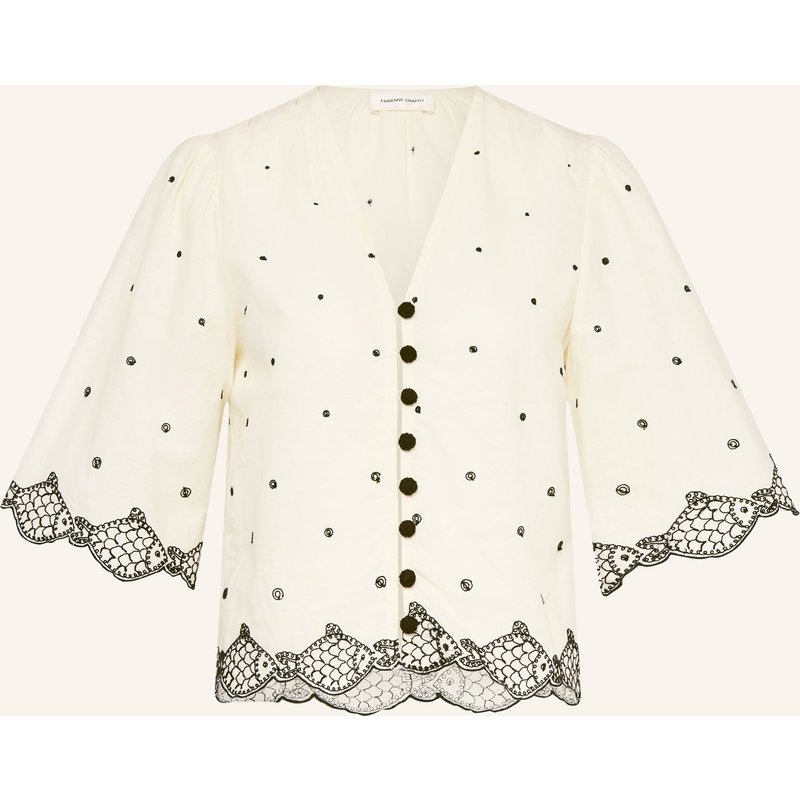 Fabienne Chapot Bluse Tylera Mit Stickereien weiss