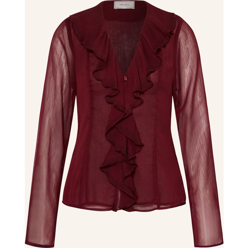 Neo Noir Bluse Valappa Mit Volants rot