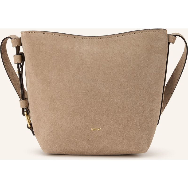Abro Schultertasche Cosmo Medium Mit Pouch beige