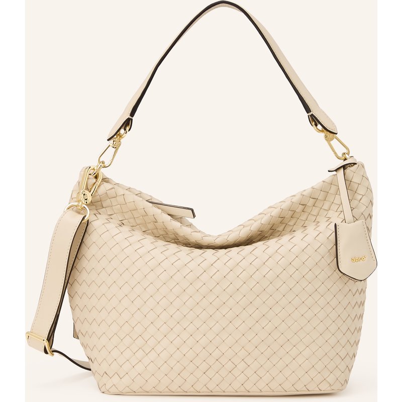 Abro Beuteltasche Ebony beige