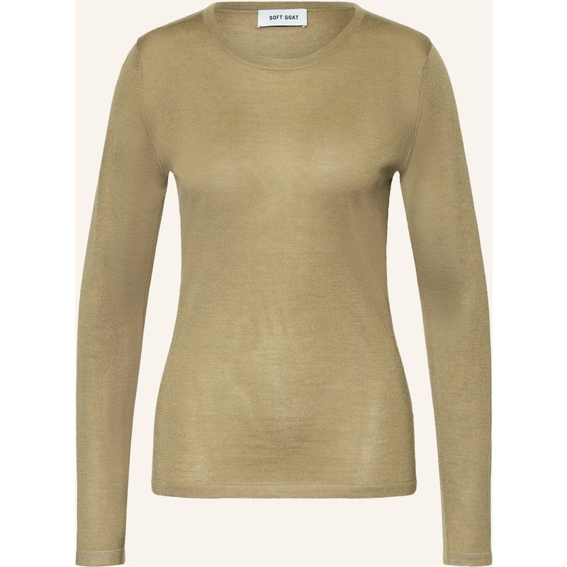 Soft Goat Pullover Aus Seide Mit Cashmere gruen