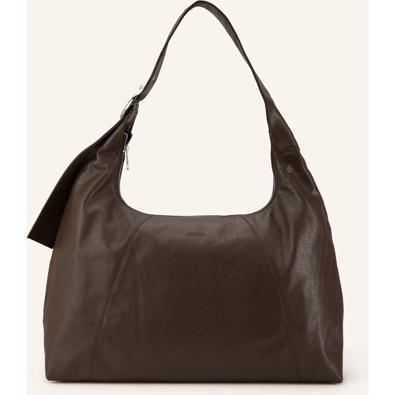 Núnoo Schultertasche Maxi Dandy Buckle Mountain braun