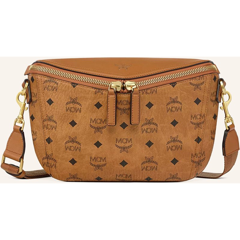 Mcm Umhängetasche Diamond 3d braun