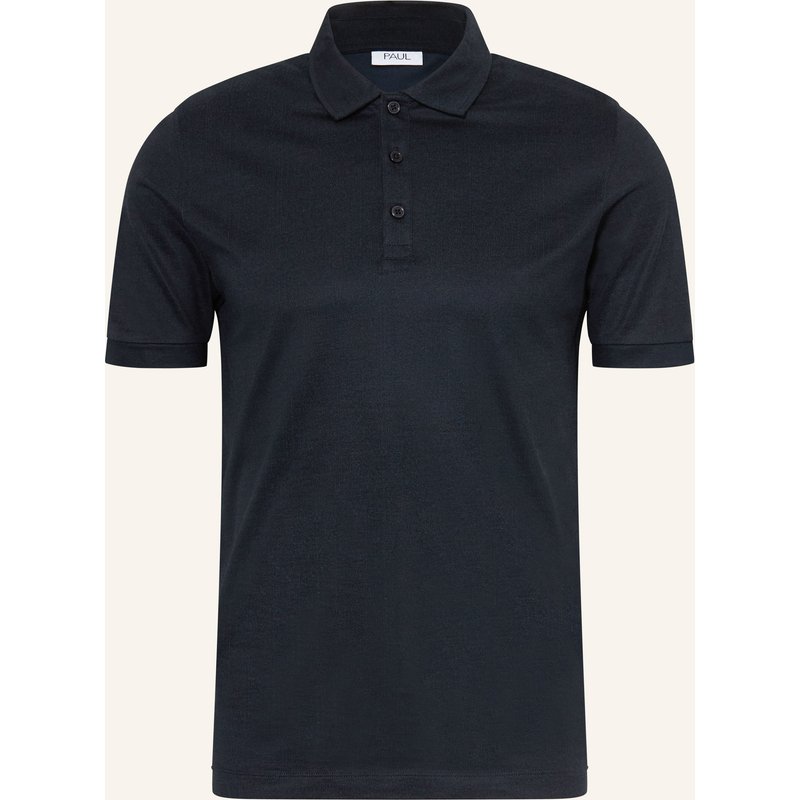 Paul Jersey-Poloshirt blau