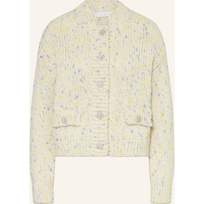 Rich & Royal Strickjacke Mit Glitzergarn gelb