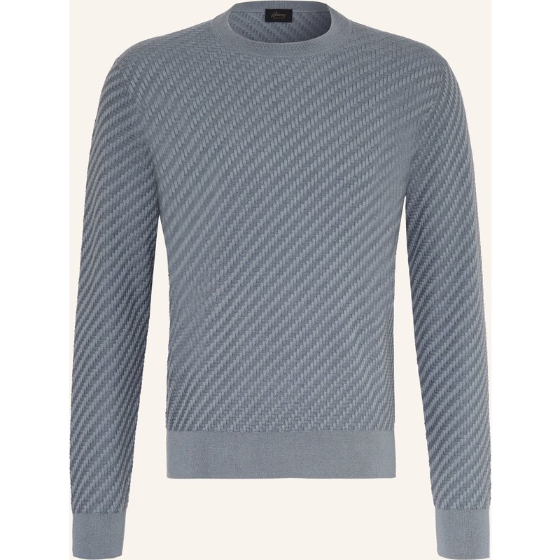 Brioni Pullover Mit Seide blau