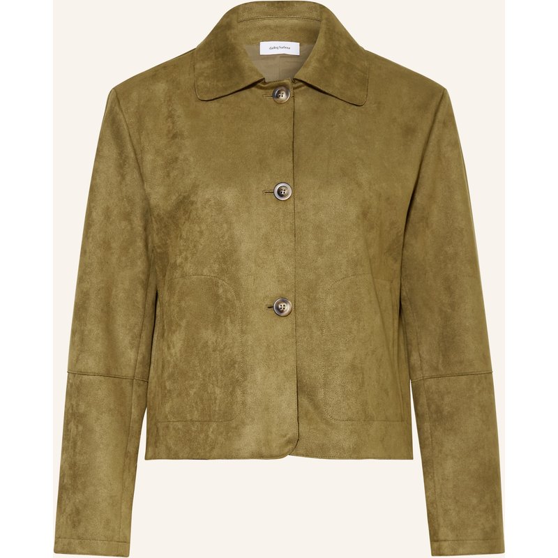Darling Harbour Kastenjacke In Lederoptik gruen