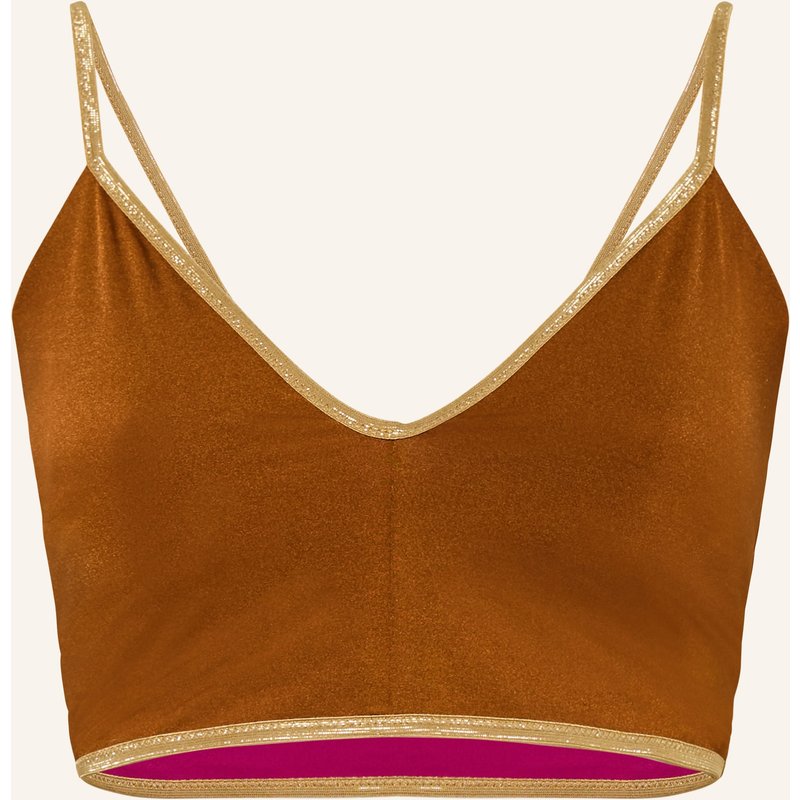 Mymarini Bustier-Bikini-Top Vacation Top Shine Zum Wenden pink