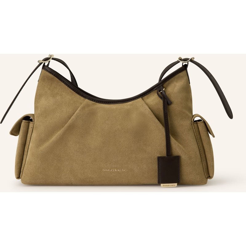 Charles & Keith Schultertasche Khai Medium braun