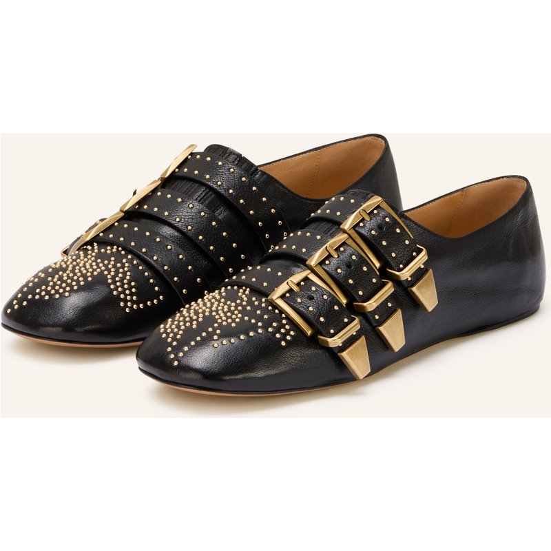 Chloé Ballerinas Susan Mit Nieten schwarz