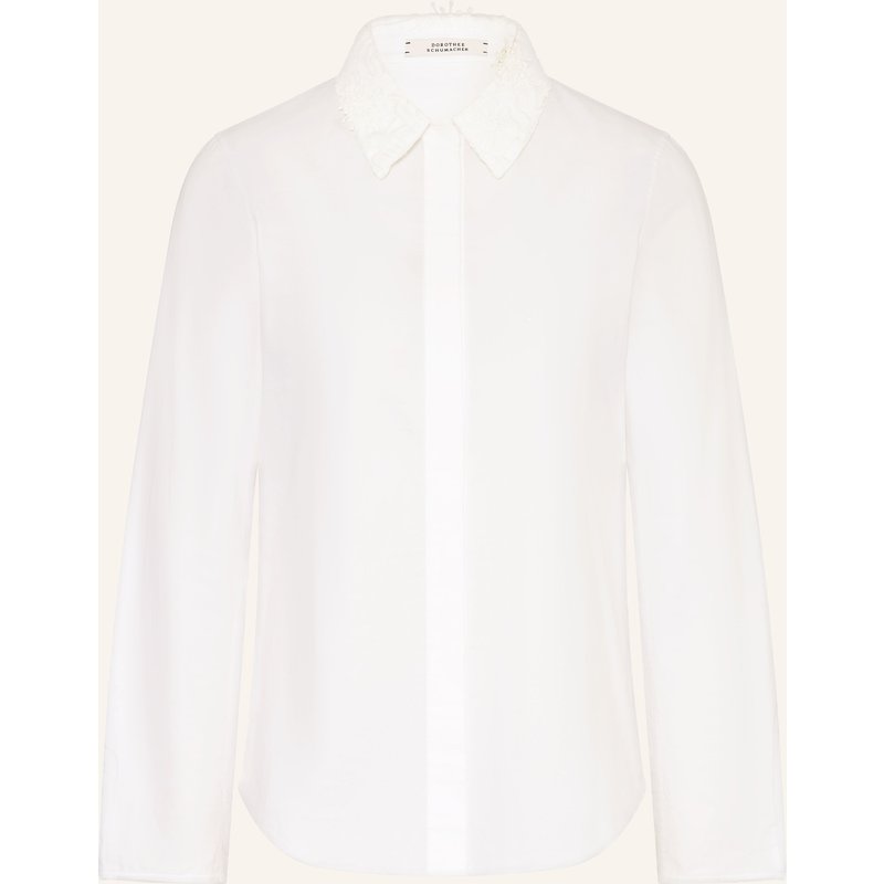 Dorothee Schumacher Hemdbluse Mit Spitze weiss