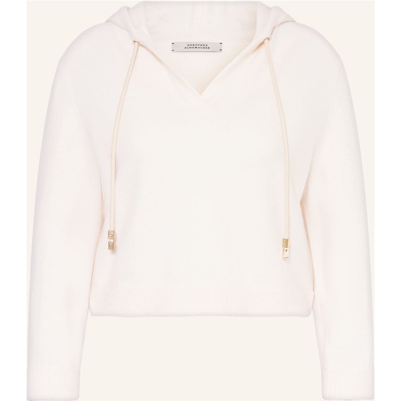 Dorothee Schumacher Hoodie Modern Statements Mit Cashmere weiss