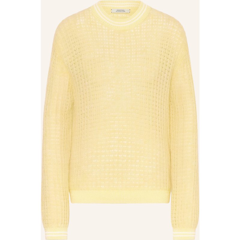 Dorothee Schumacher Pullover Airy Softness Mit Alpaka gelb