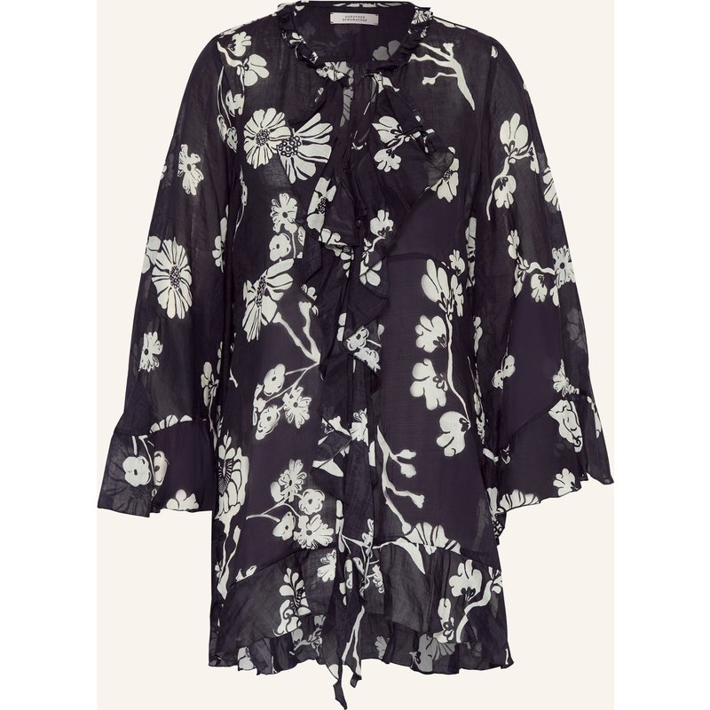 Dorothee Schumacher Blusenshirt Floral Daydream Mit 3/4-Arm Und Volants blau