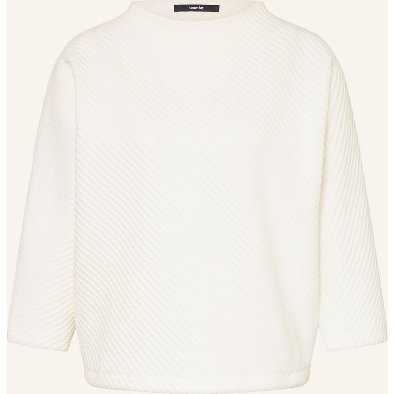 Someday Pullover Ulira Mit 3/4-Arm weiss