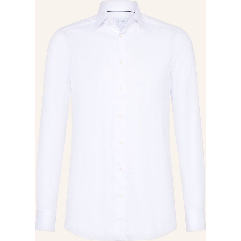 Eton Hemd Slim Fit Mit Extralangem Arm weiss
