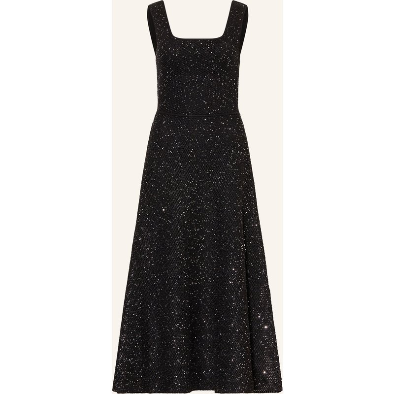 Maje Strickkleid Mit Pailletten Und Glitzergarn schwarz