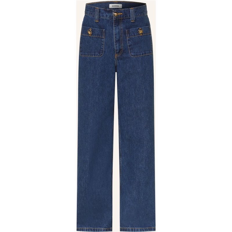 Sandro Wide Leg Jeans blau