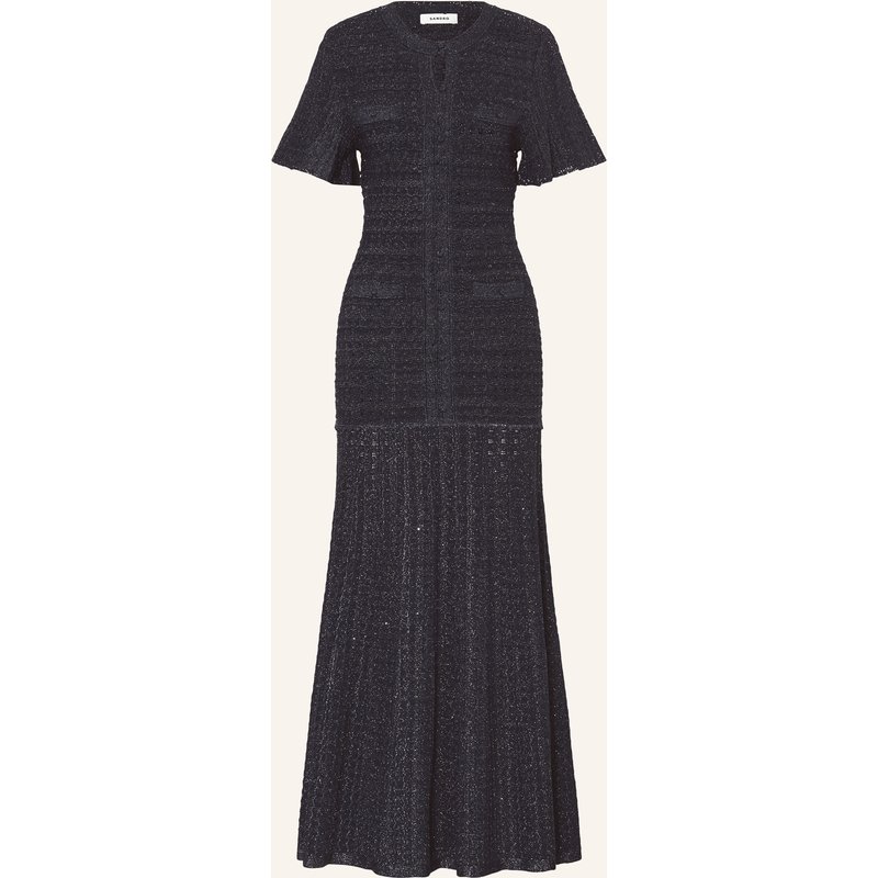 Sandro Strickkleid Diane Mit Glitzergarn blau