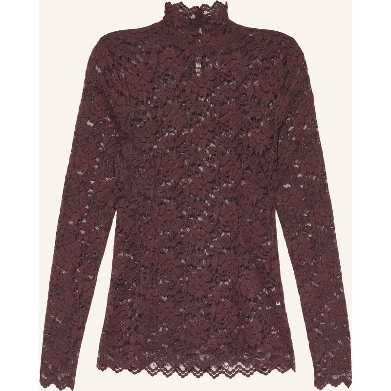 Neo Noir Longsleeve Liza Aus Spitze rot