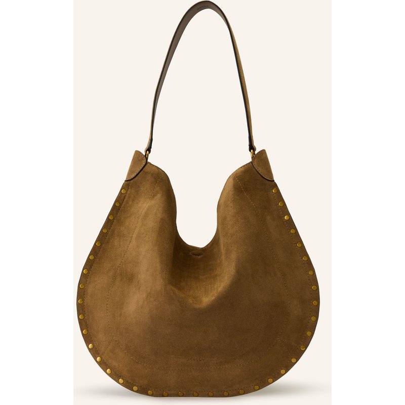 Isabel Marant Shopper Oskan Mit Pouch Und Nieten beige