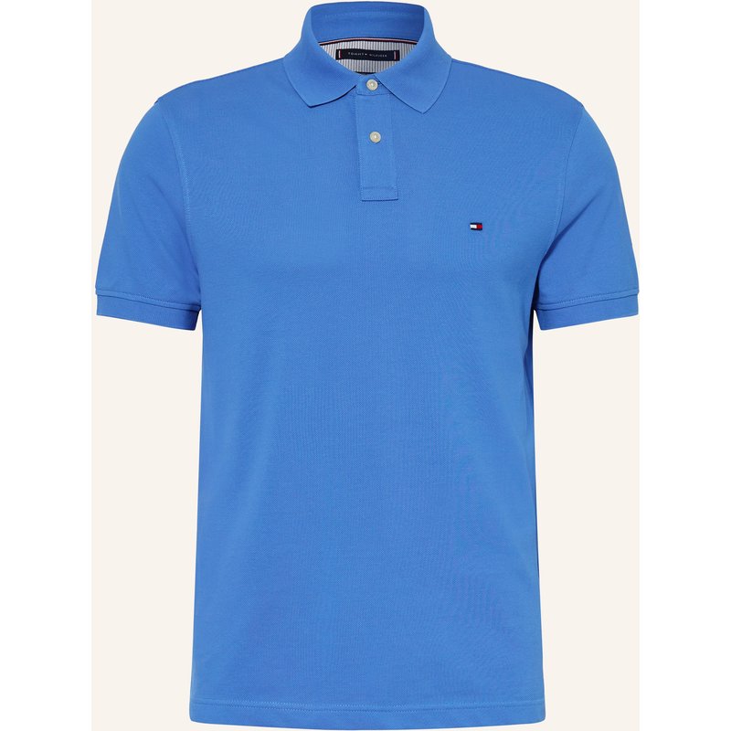 Tommy Hilfiger Piqué-Poloshirt Regular Fit blau