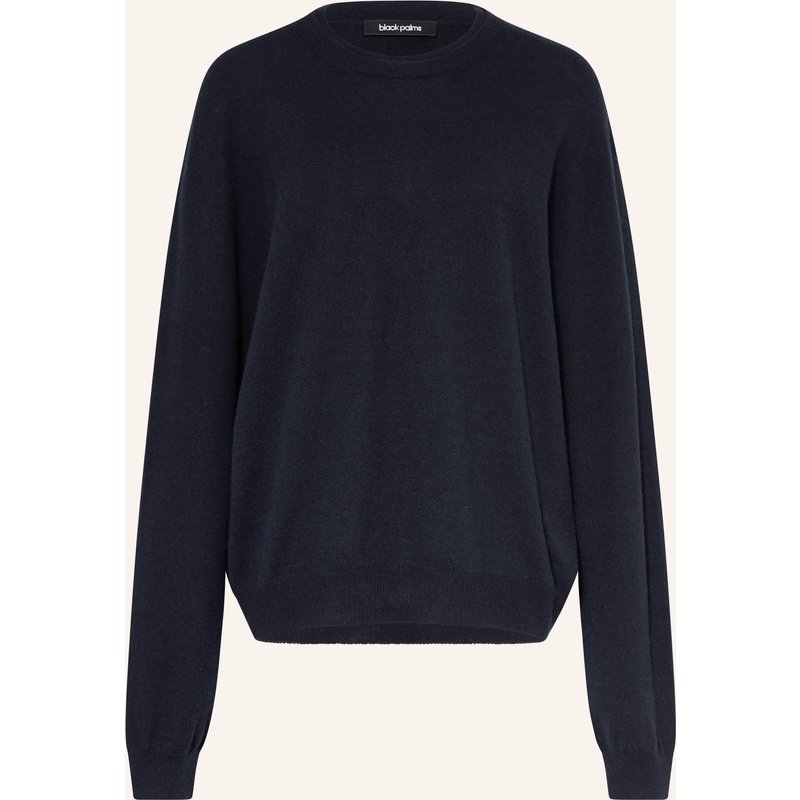 Black Palms Pullover Aus Merinowolle Mit Cashmere blau