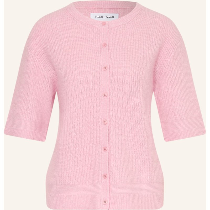 Samsøe Samsøe Strickjacke Saanoura Mit Alpaka rosa
