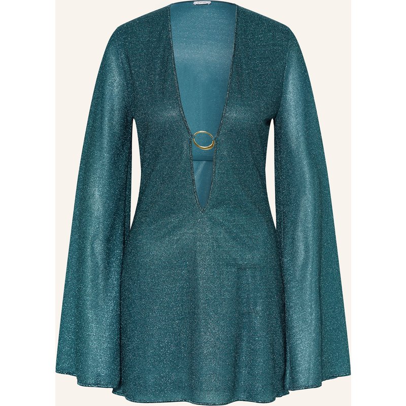 Oséree Strandkleid Lumiere Mit Glitzergarn blau