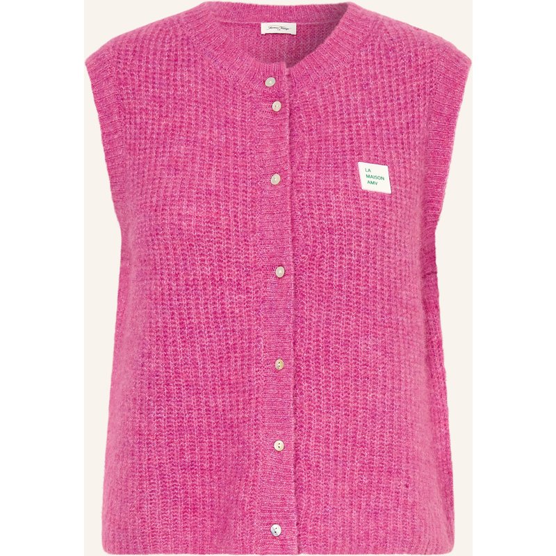 American Vintage Strickweste Mit Alpaka pink