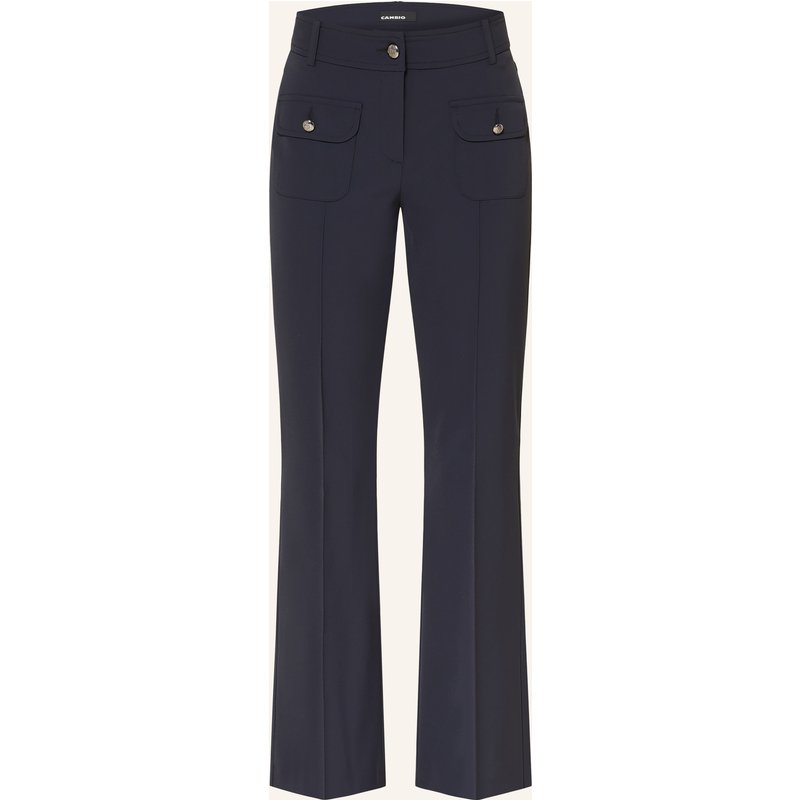 Cambio Bootcut-Hose Farah blau