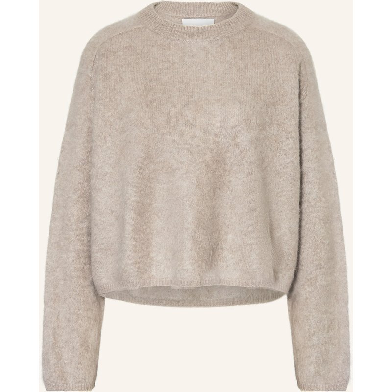 Soft Goat Cashmere-Pullover grau