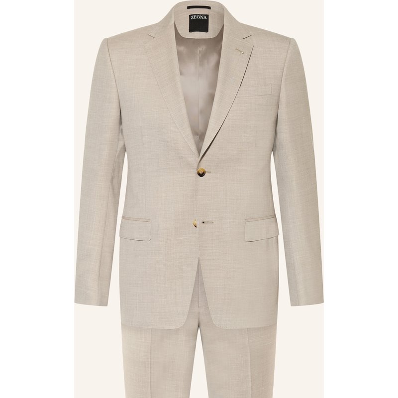 Zegna Anzug Drop 7 Extra Slim Fit beige