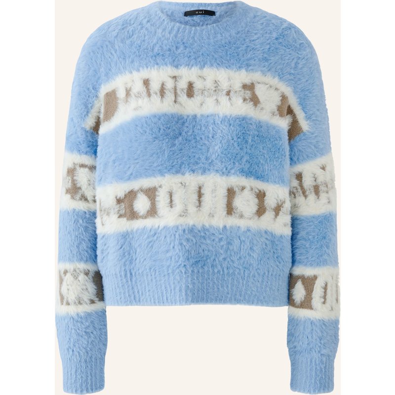 Oui Pullover blau
