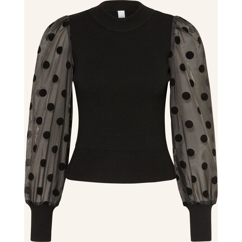 Y.A.S. Pullover Im Materialmix schwarz