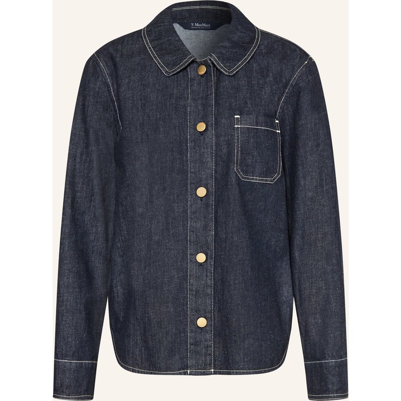 S Max Mara Jeansbluse Enfasi blau