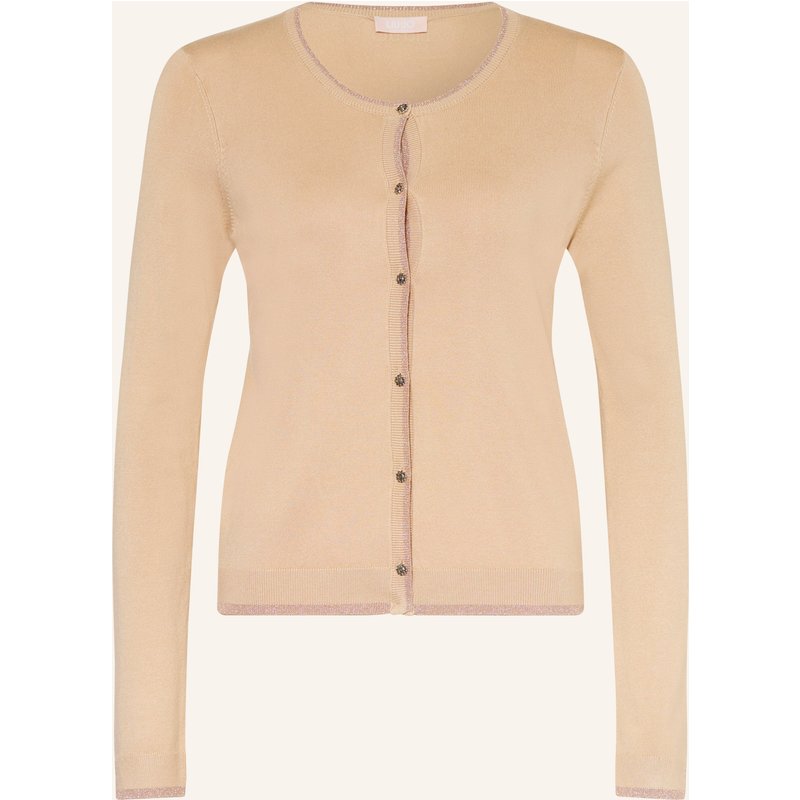 Liu Jo Strickjacke Mit Glitzergarn beige