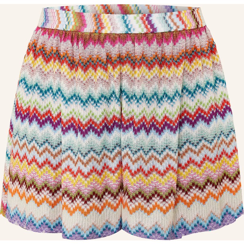 Missoni Strickshorts Mit Glitzergarn rot