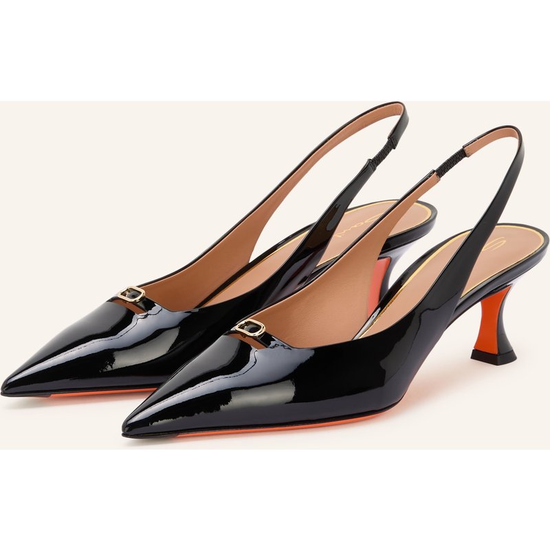 Santoni Slingpumps Sabine schwarz